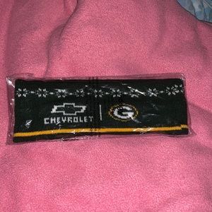 NFL Chevrolet Green White & Gold Green Bay Packers Football Knit Headband sealed